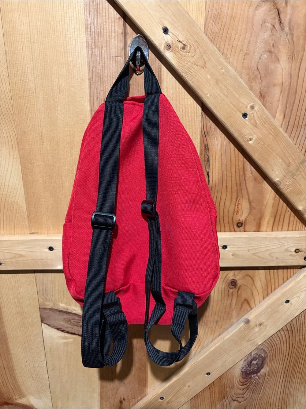 Jansport Red Mini Backpack with Front Zip Pocket